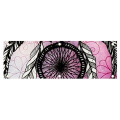 Dream Catcher Art Feathers Pink Banner And Sign 6  X 2 