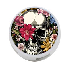 Skull Flowers American Native Dream Catcher Legend 4-port Usb Hub (two Sides)