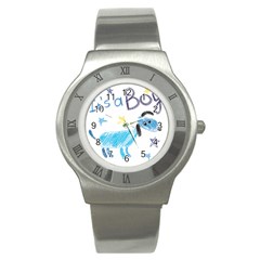 It s A Boy Stainless Steel Watch by morgunovaart