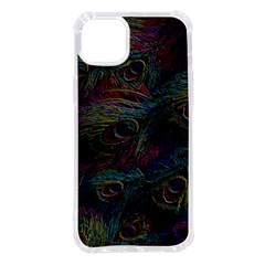 Peacock Feather Paradise Iphone 14 Plus Tpu Uv Print Case by Cendanart