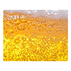 Liquid Bubble Drink Beer With Foam Texture Premium Plush Fleece Blanket (large) by Cemarart