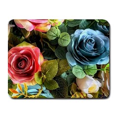 Flower Roses Small Mousepad by Cemarart