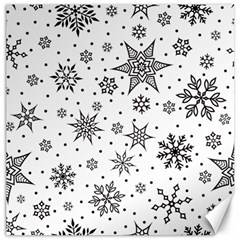 Snowflake-icon-vector-christmas-seamless-background-531ed32d02319f9f1bce1dc6587194eb Canvas 20  X 20  by saad11