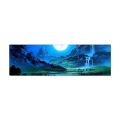 Bright Full Moon Painting Landscapes Scenery Nature Sticker (bumper)