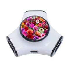 Flowers Colorful Garden Nature 3-port Usb Hub by Ndabl3x