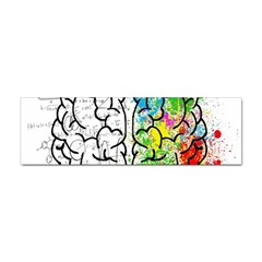 Brain Mind Psychology Idea Drawing Short Overalls Sticker Bumper (10 Pack)