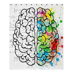 Brain Mind Psychology Idea Drawing Short Overalls Shower Curtain 60  X 72  (medium) 