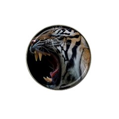 Angry Tiger Roar Hat Clip Ball Marker by Cemarart