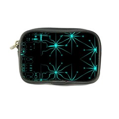 Space Time Abstract Pattern Alien Dark Green Pattern Coin Purse by Cemarart