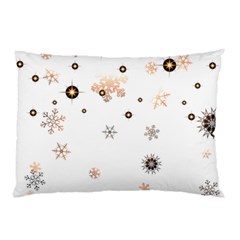 Golden-snowflake Pillow Case (two Sides) by saad11