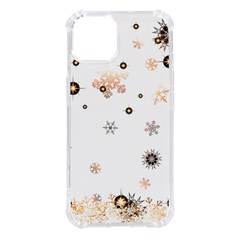 Golden-snowflake Iphone 14 Tpu Uv Print Case by saad11