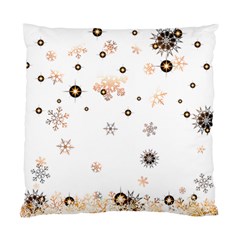 Golden-snowflake Standard Cushion Case (two Sides) by saad11