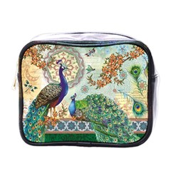 Royal Peacock Feather Art Fantasy Mini Toiletries Bag (one Side) by Cemarart