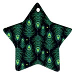 Peacock Pattern Ornament (Star) Front