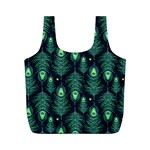 Peacock Pattern Full Print Recycle Bag (M) Front