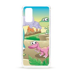 Kids Mural Cartoon Dinosaur Samsung Galaxy S20 6 2 Inch Tpu Uv Case