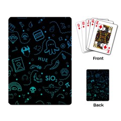 Cartoon, Skull, Dark, Dead Playing Cards Single Design (rectangle) by nateshop