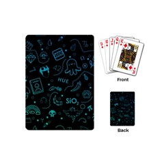 Cartoon, Skull, Dark, Dead Playing Cards Single Design (mini) by nateshop