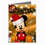 Cartoons, Disney, Merry Christmas, Minnie Greeting Card Left