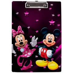 Cartoons, Disney, Mickey Mouse, Minnie A4 Acrylic Clipboard by nateshop