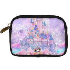 Disney Castle, Mickey And Minnie Digital Camera Leather Case by nateshop