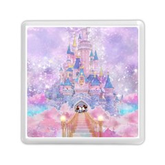 Disney Castle, Mickey And Minnie Memory Card Reader (square) by nateshop