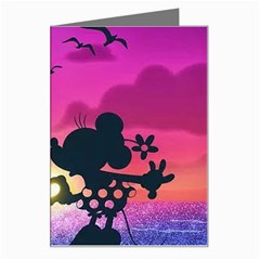 Mickey And Minnie, Mouse, Disney, Cartoon, Love Greeting Card by nateshop