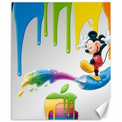 Mickey Mouse, Apple Iphone, Disney, Logo Canvas 8  X 10  by nateshop
