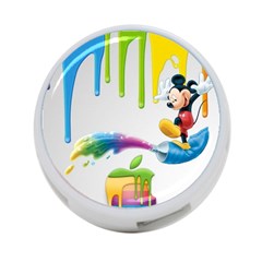 Mickey Mouse, Apple Iphone, Disney, Logo 4-port Usb Hub (one Side) by nateshop