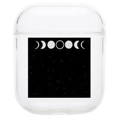 Moon Phases, Eclipse, Black Soft Tpu Airpods 1/2 Case by nateshop