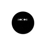 Moon Phases, Eclipse, Black Golf Ball Marker (10 pack) Front