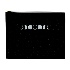 Moon Phases, Eclipse, Black Cosmetic Bag (xl) by nateshop
