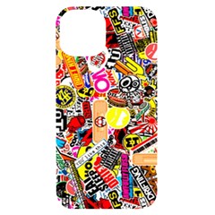 Sticker Bomb, Art, Cartoon, Dope Iphone 14 Black Uv Print Case by nateshop