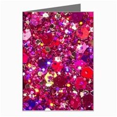 Pink Glitter, Cute, Girly, Glitter, Pink, Purple, Sparkle Greeting Card by nateshop