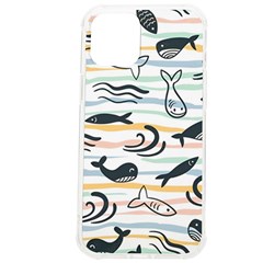 Seamless Vector Pattern With Little Cute Fish Cartoon Iphone 12 Pro Max Tpu Uv Print Case by Cemarart