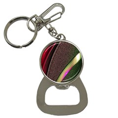 Abstract Curve Pattern Red Bottle Opener Key Chain by Ndabl3x