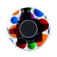 Abstract Dots Colorful On-the-go Memory Card Reader by nateshop