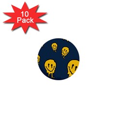 Aesthetic, Blue, Mr, Patterns, Yellow, Tumblr, Hello, Dark 1  Mini Buttons (10 Pack)  by nateshop