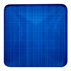 Blue Abstract, Background Pattern, Texture Square Glass Fridge Magnet (4 Pack)