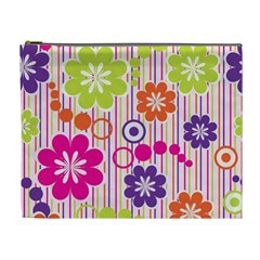 Colorful Flowers Pattern Floral Patterns Cosmetic Bag (xl) by nateshop