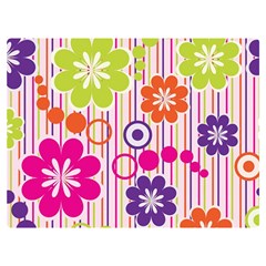 Colorful Flowers Pattern Floral Patterns Premium Plush Fleece Blanket (extra Small) by nateshop