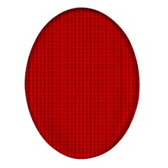 Ed Lego Texture Macro, Red Dots Background, Lego, Red Oval Glass Fridge Magnet (4 Pack) by nateshop