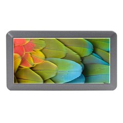 Parrot Feathers Texture Feathers Backgrounds Memory Card Reader (mini) by nateshop
