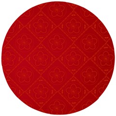 Red Chinese Background Chinese Patterns, Chinese Wooden Puzzle Round by nateshop