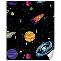 Space Cartoon, Planets, Rockets Canvas 16  X 20  by nateshop
