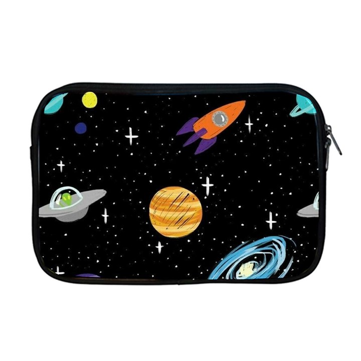 Space Cartoon, Planets, Rockets Apple MacBook Pro 17  Zipper Case