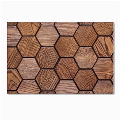 Wooden Triangles Texture, Wooden ,texture, Wooden Postcard 4 x 6  (pkg Of 10) by nateshop