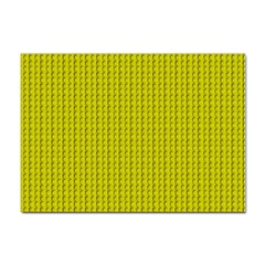 Yellow Lego Texture Macro, Yellow Dots Background Sticker A4 (100 Pack) by nateshop
