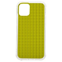 Yellow Lego Texture Macro, Yellow Dots Background Iphone 12 Mini Tpu Uv Print Case	 by nateshop