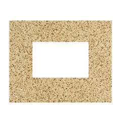 Yellow Sand Texture White Tabletop Photo Frame 4 x6  by nateshop